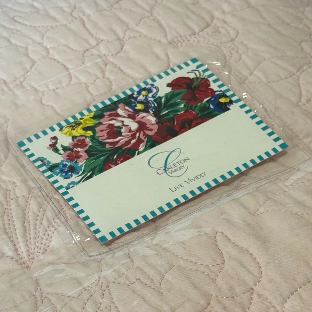 Rare Carleton Varney Live Vividly Quilted 100%‎ Cotton Coverlet 90