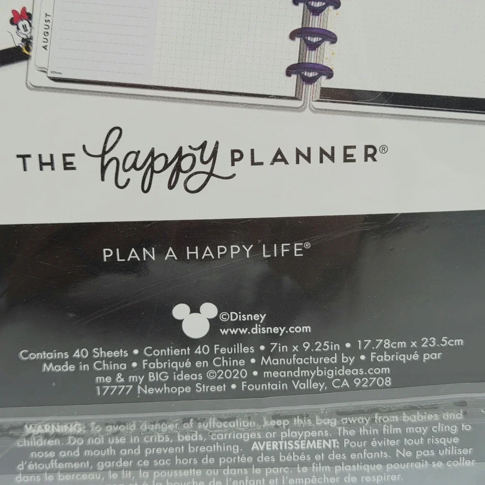 NEW 3x Happy Planner DISNEY Mickey Minnie Mouse Classic Paper Stickers Folder