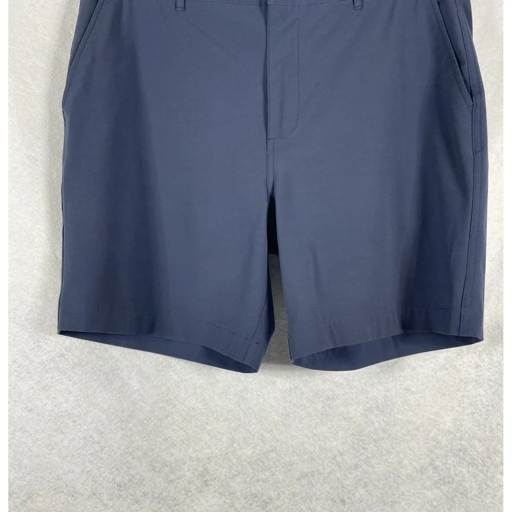 Faherty Men's All Day Shorts Size 34 Blue Flat Front Casual Athleisure