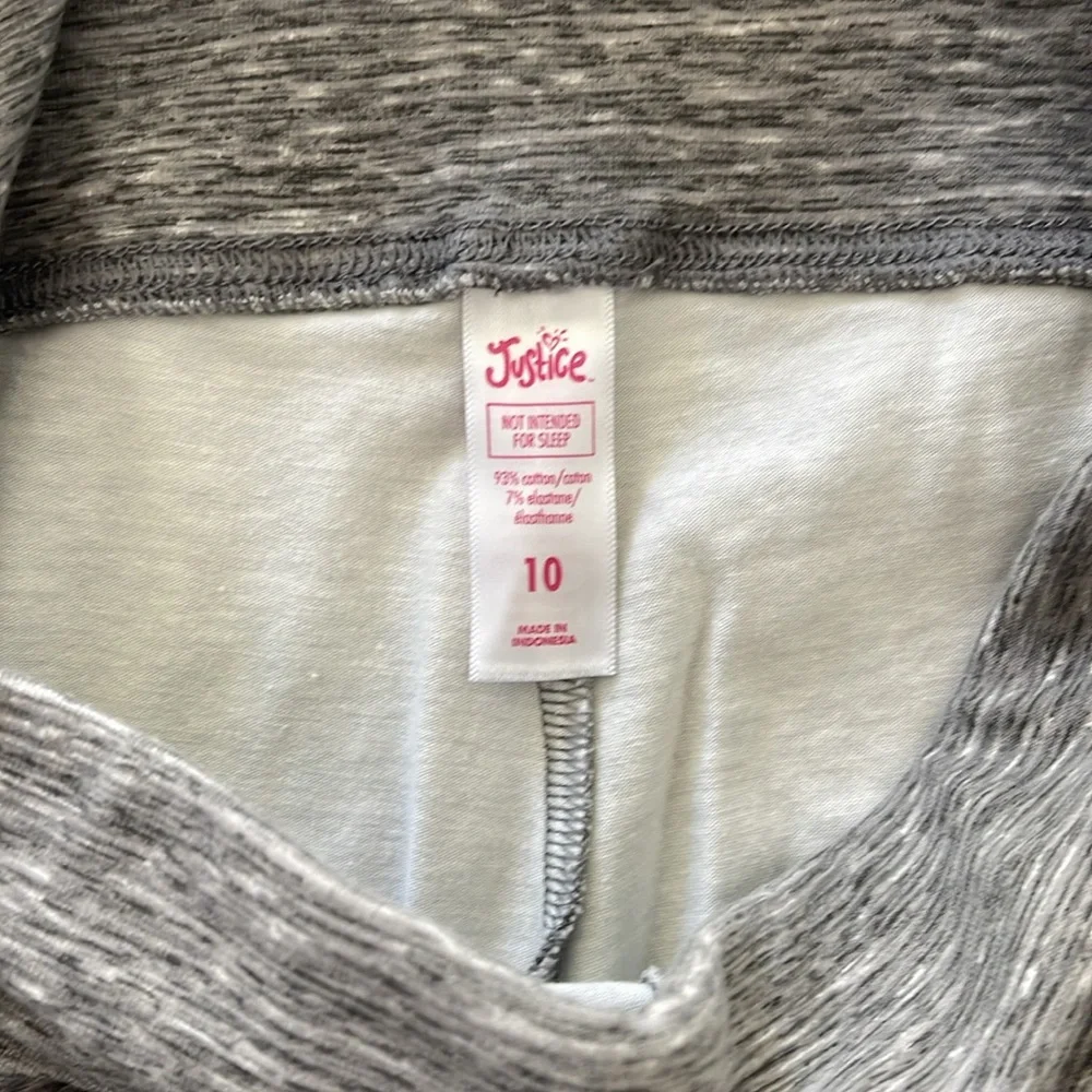Justice Leggings Gray Size 10 EUC