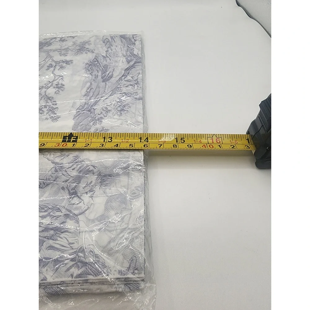 Blue Toile de Jouy Pattern Tissue Paper Sheets Gift Wrap OS