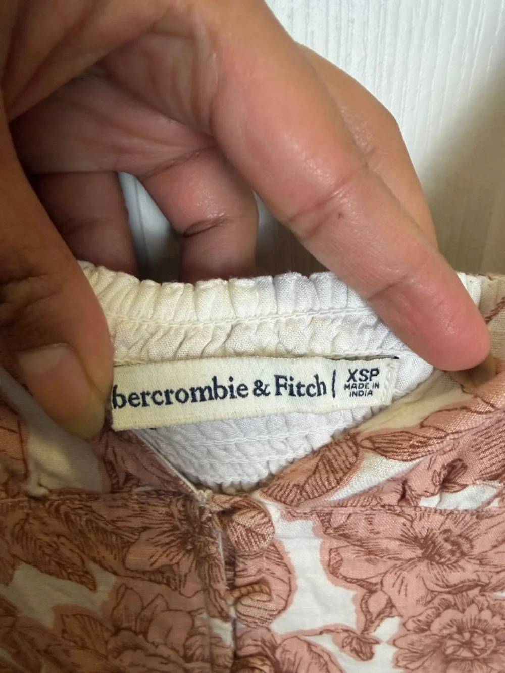 Abercrombie & Fitch Blush Rose Print Maxi Dress