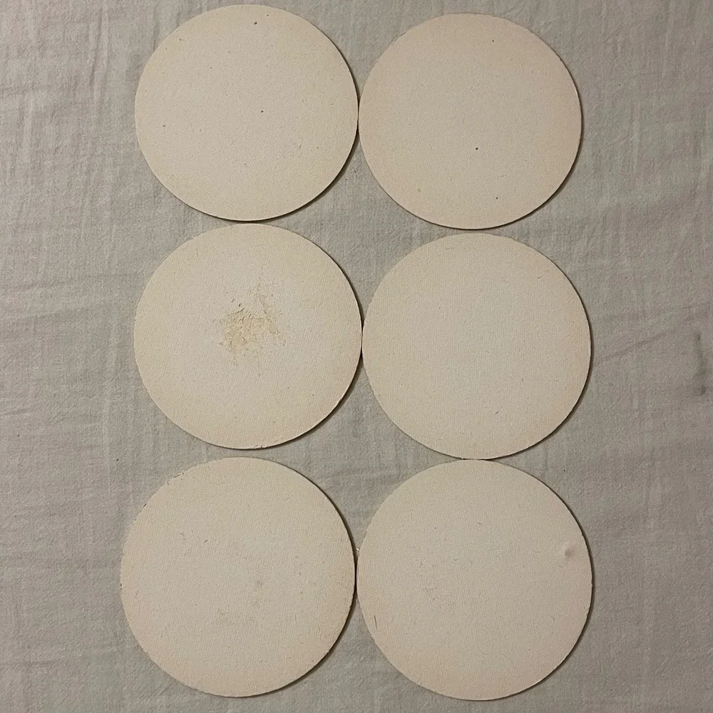 Amstel Bier Pilsener Round Cardboard Beer Coasters Set of 6 Dutch Barware‎