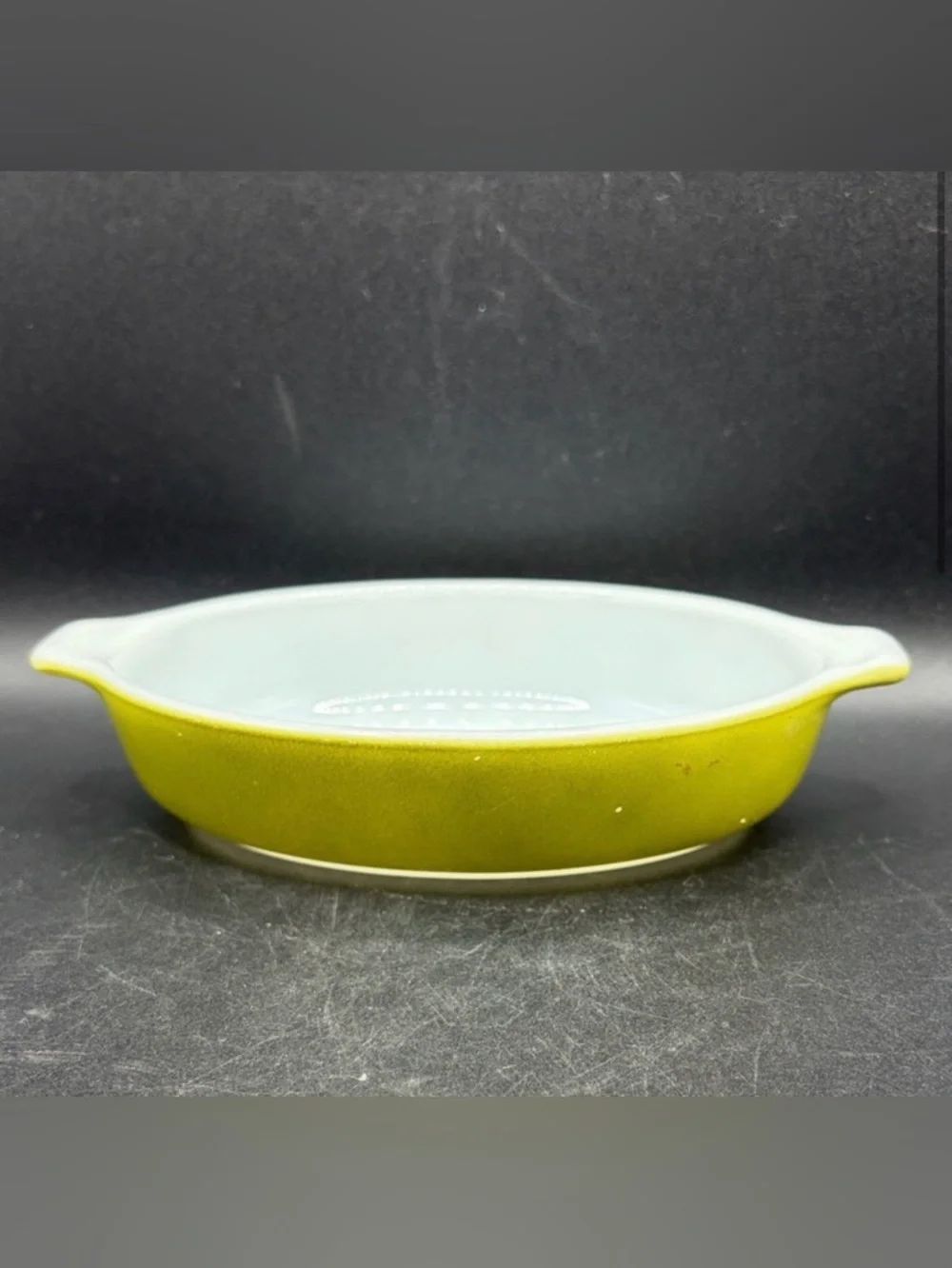 PYREX Vintage Green Pixie Au Gratin Casserole Dish 700 - 10 Oz Tableware Kitchen