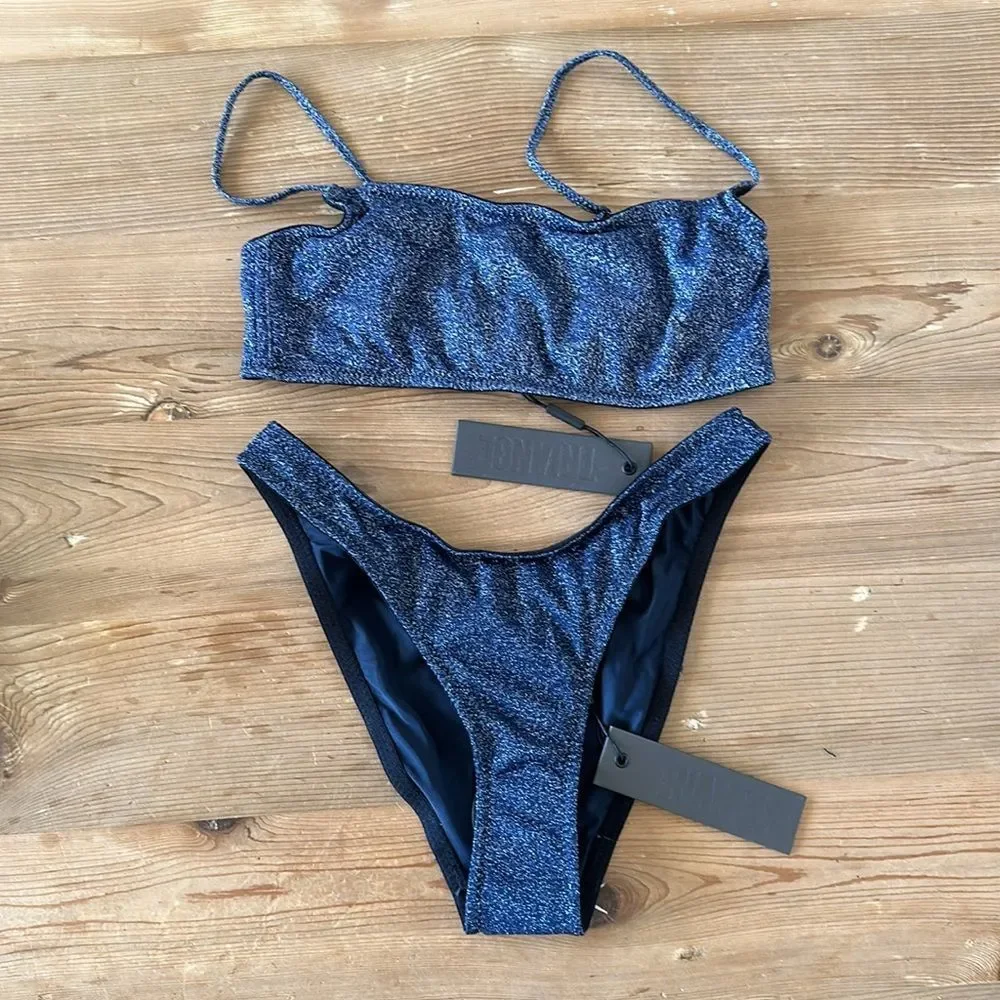 triangl swimwear shimmery dark