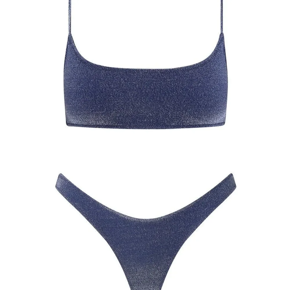 triangl swimwear shimmery dark