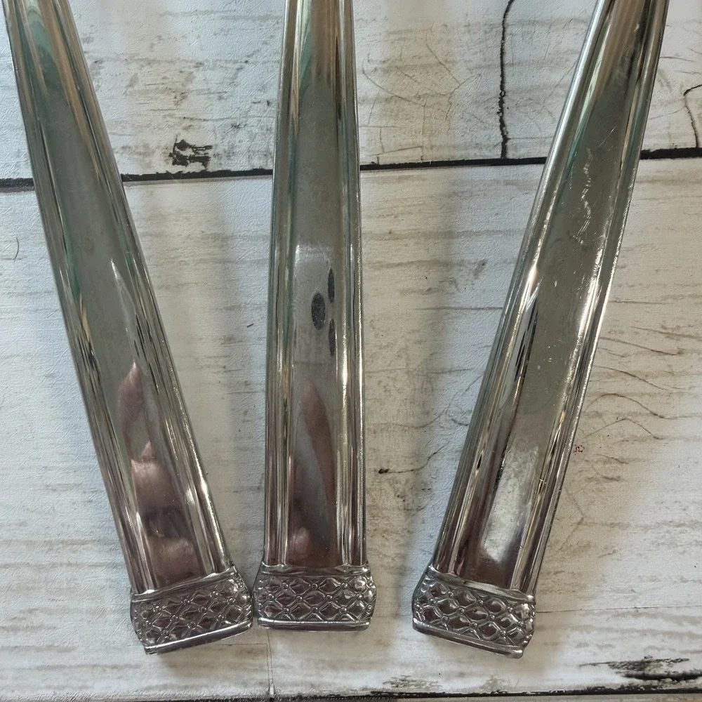 WATERFORD Stainless Padova 3-Piece HOSTESS SERVING SET Spoons‎ Fork Discontinued