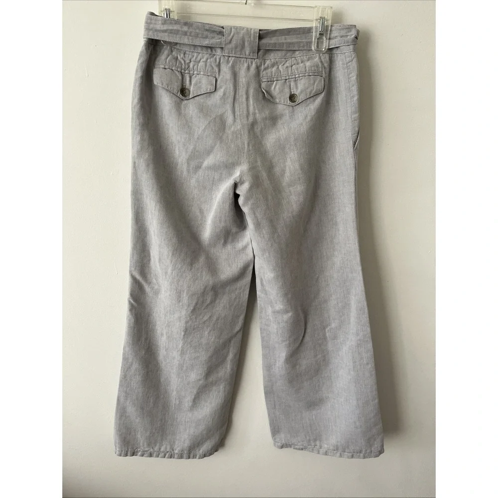 Women's Linen Blend Wide Leg Pants 4 Coastal Resort Minimalist Quiet Luxury