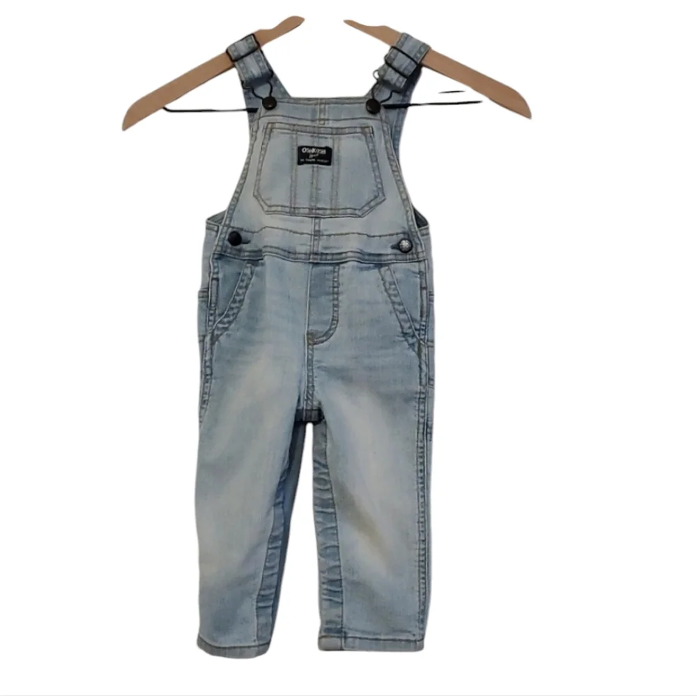 Osh Kosh Denim Overalls, Size 18 Months