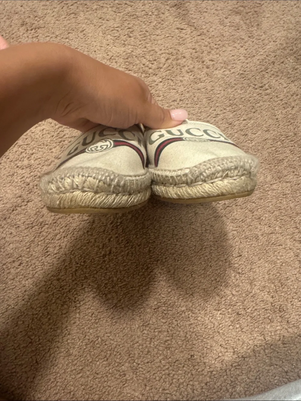 Gucci canvas espadrille