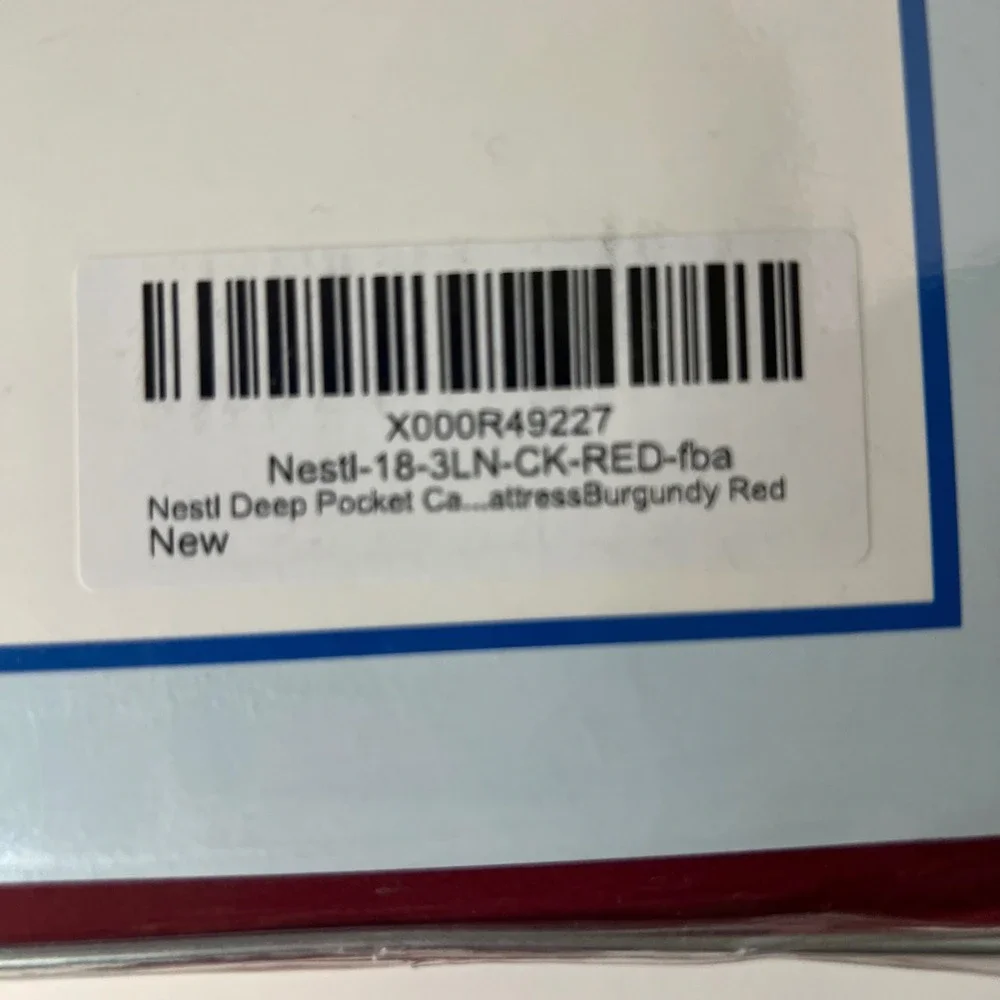 Nestl California King 4 Piece Deep Pocket‎ Bed Sheet Set Burgundy Red Microfiber