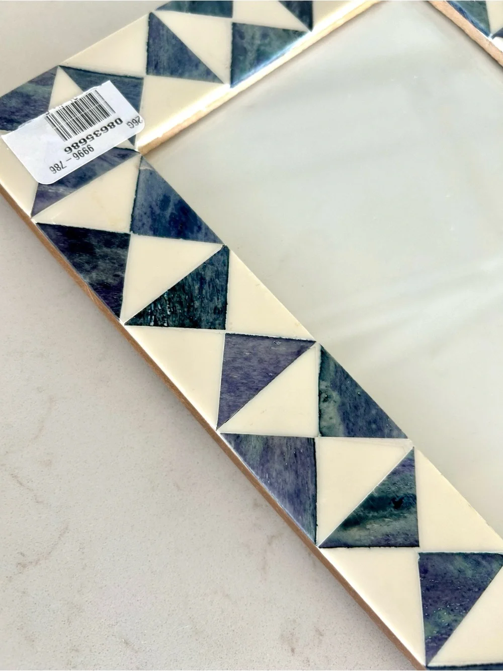 NEW Pottery Barn Bone Geometric Picture Frame