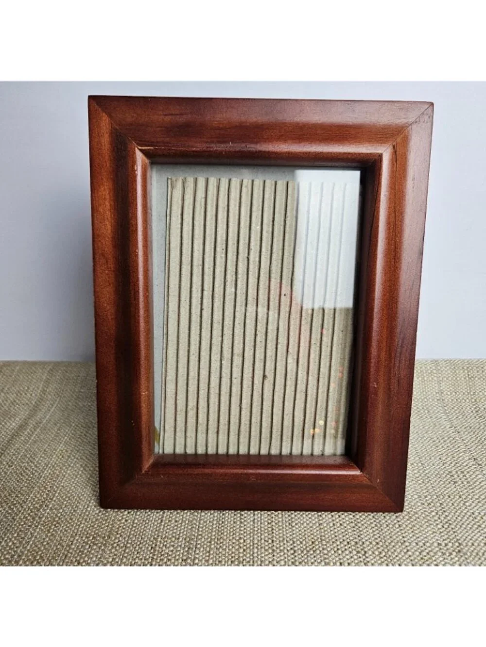 Wood Picture Frame 5x7 Tabletop Easel Back Minimalist Classic Warm Decor