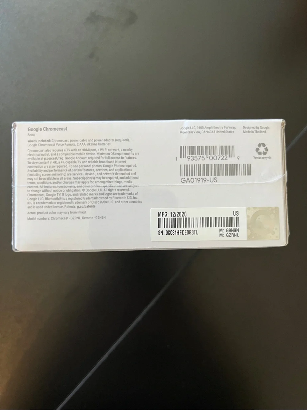 google chromecast tv