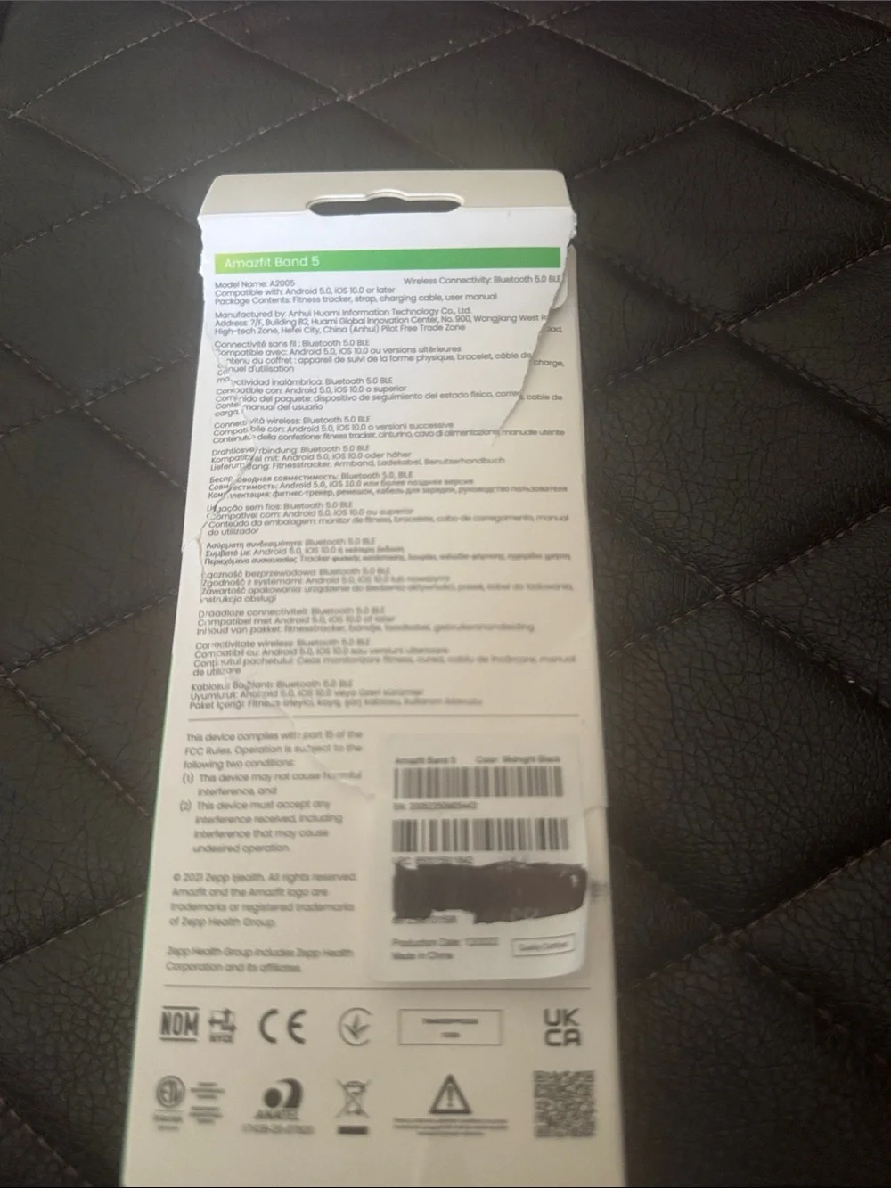 Black Fitness Tracker Smart Band New open box