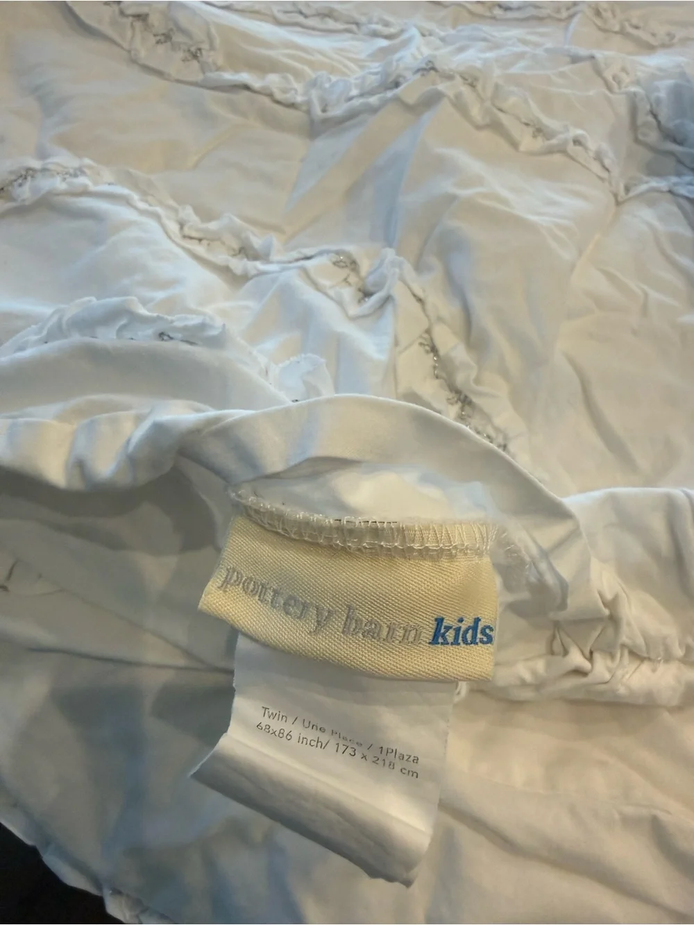 Pottery Barn Kids soft white