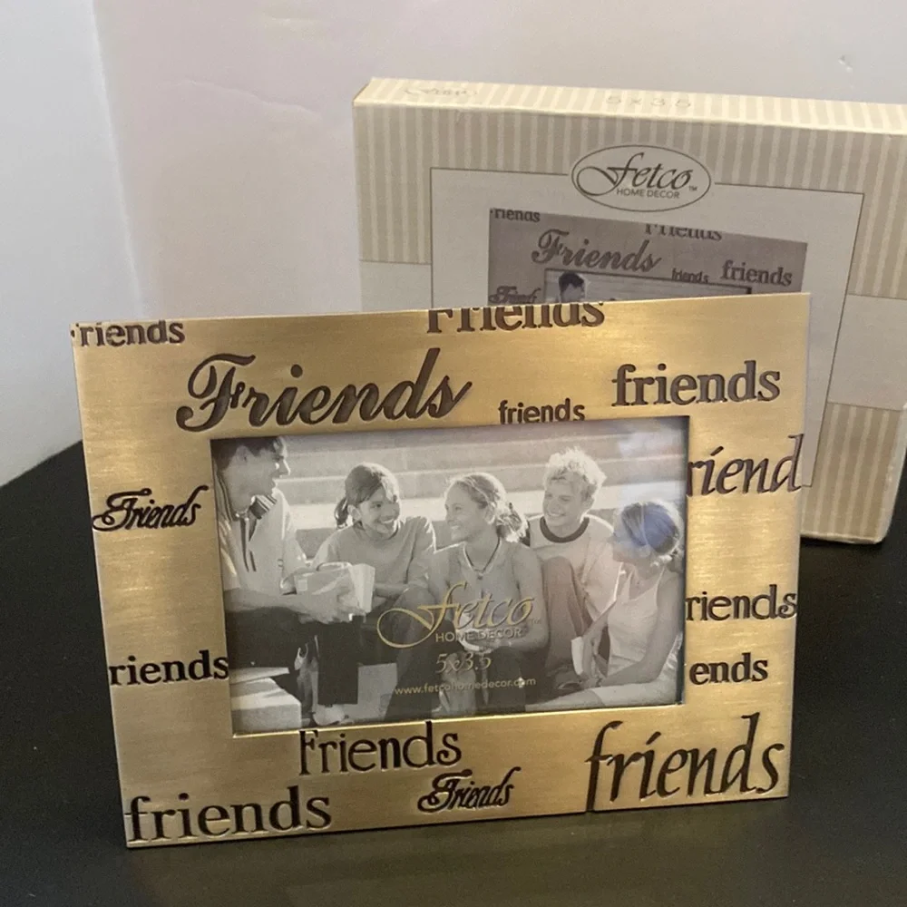 Friends Fetco  Pewter 5x3.5” picture frame new in box