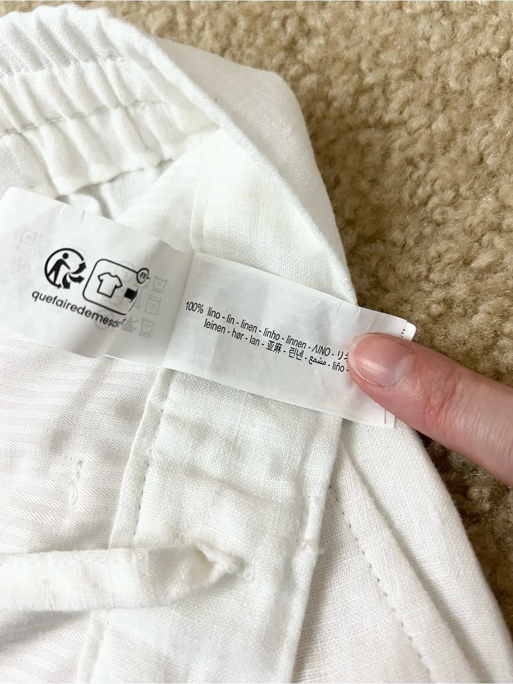 Zara white linen