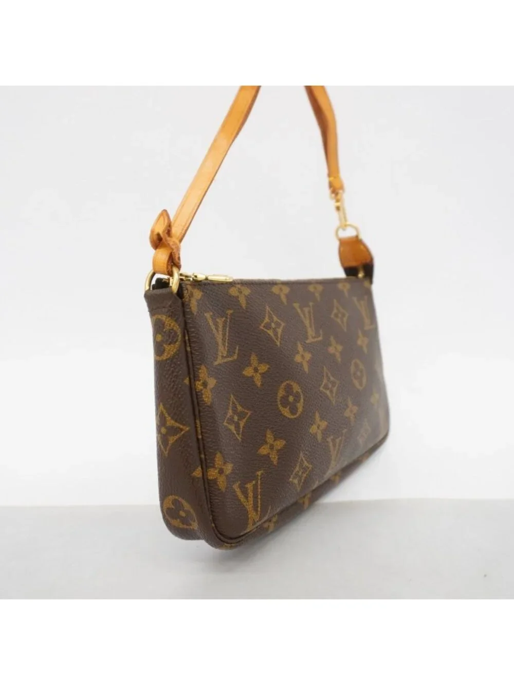 Louis Vuitton Pouch Monogram Pochette Soir Brown