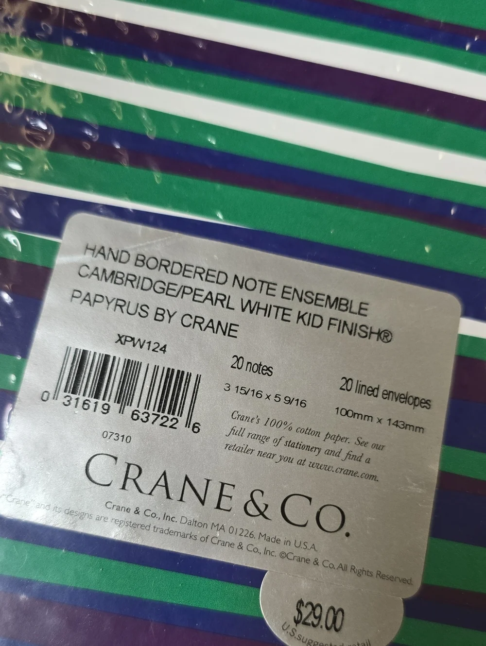 Crane elegant boxed