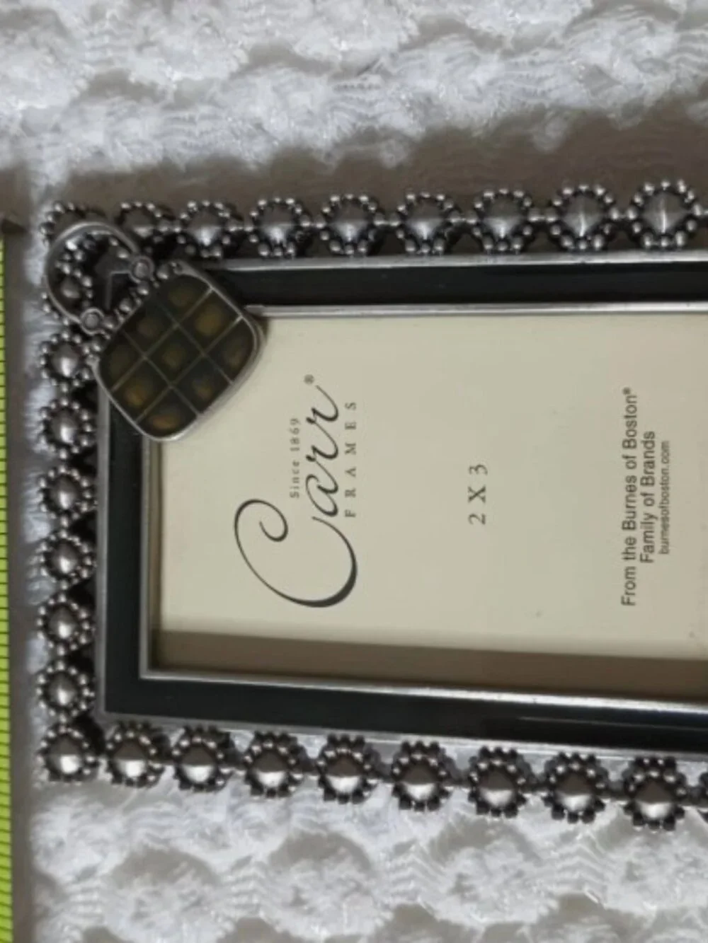 Carr frames photo
