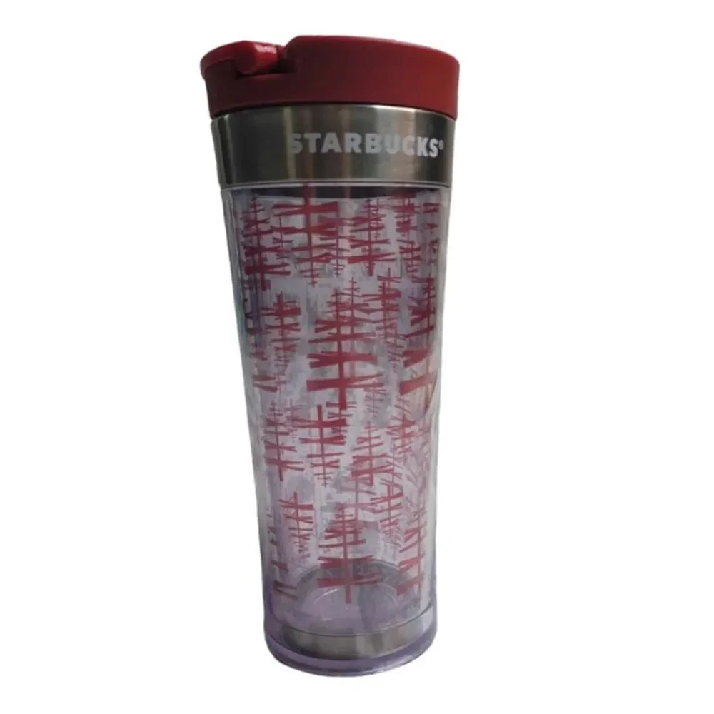 3083 Starbucks 2012 Red Trees‎ Holiday Travel Tumbler 12oz
