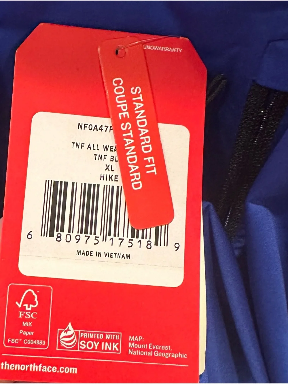 The North Face lightweight hooded