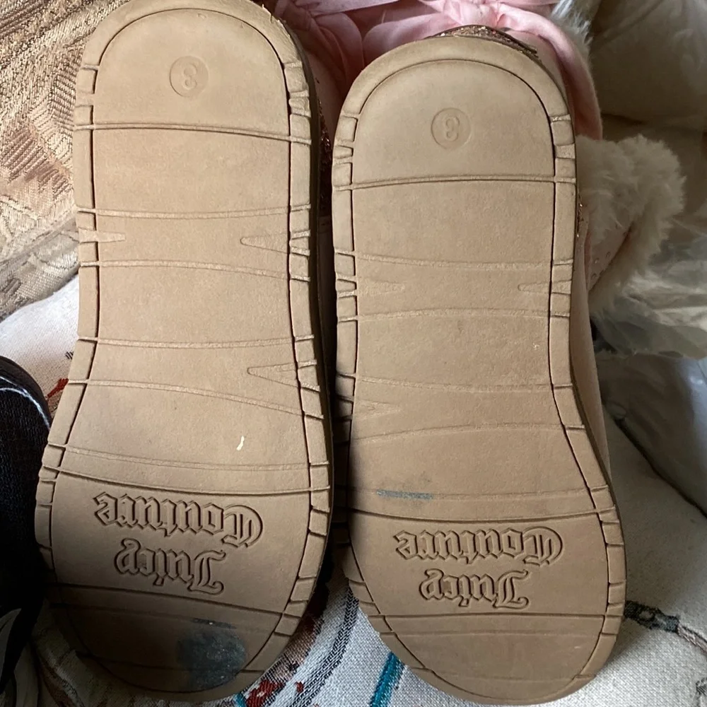 Juicy Couture pretty little girls pink boots size 3