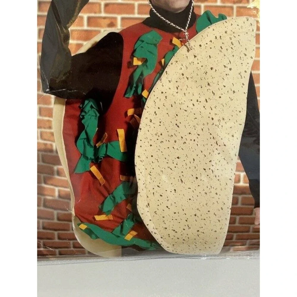 Taco Body Costume Adult One Size Fits Most Rasta Imposta Open New