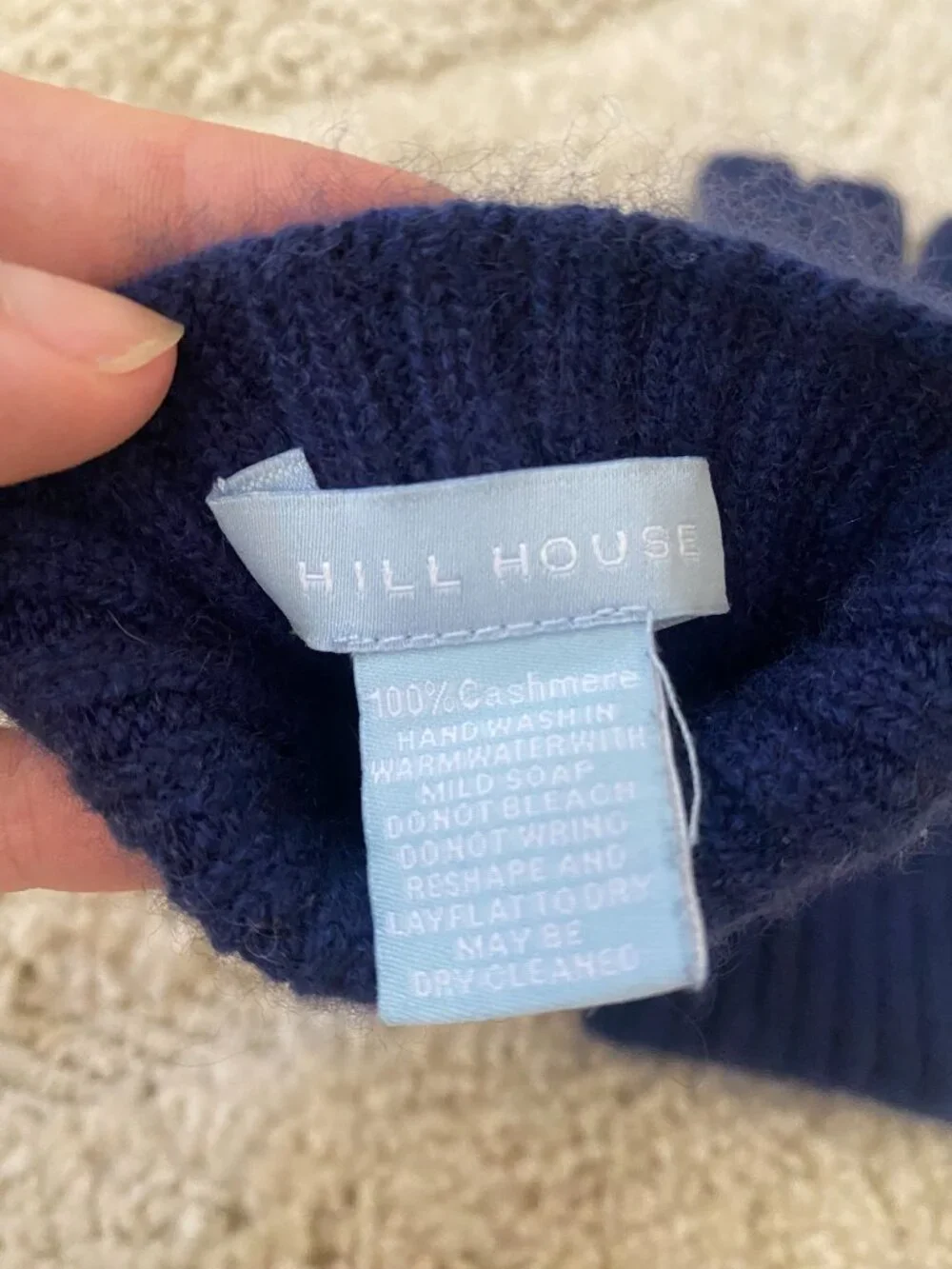 Hill House blue cashmere