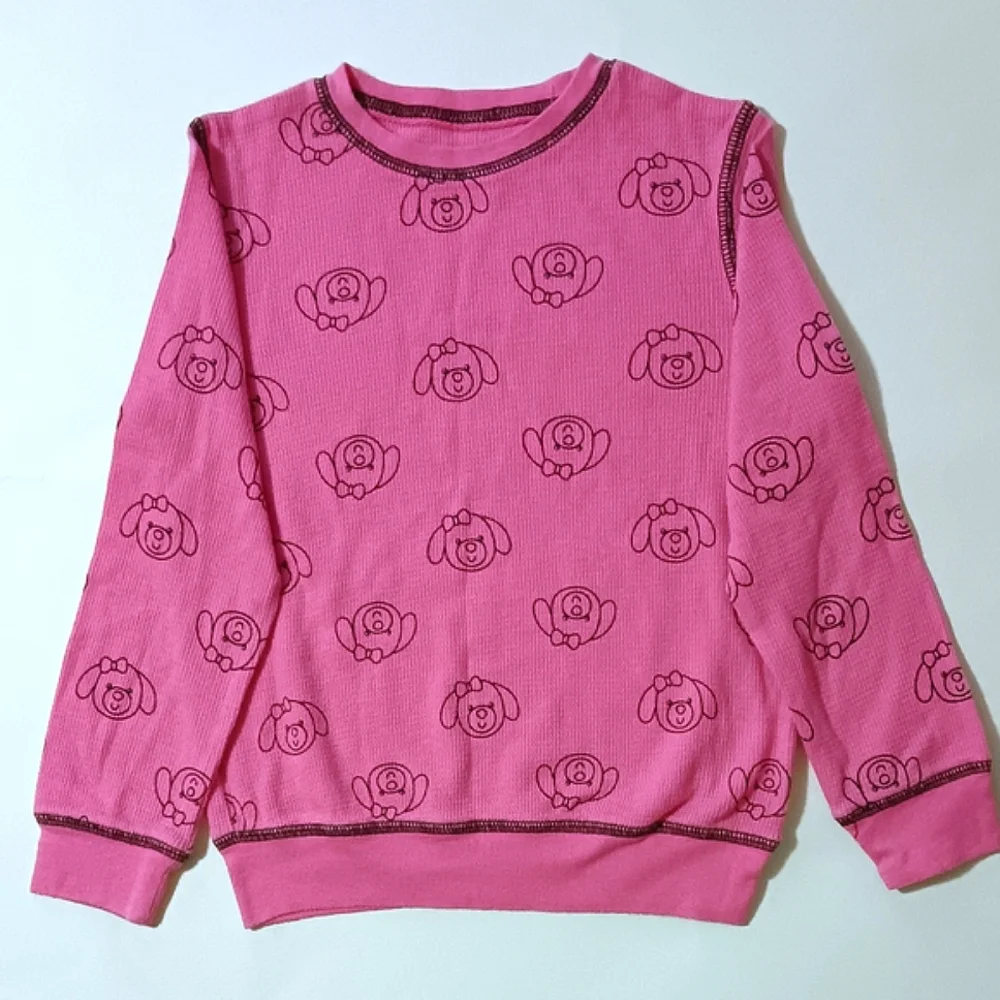 Girls' Pink and Grey Long Sleeves With Black Leggings Bundle Set Size 5T