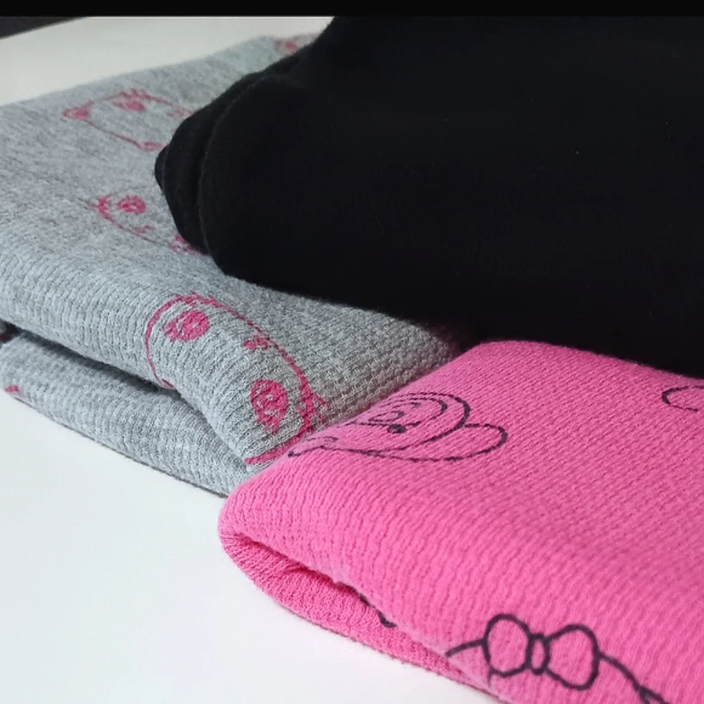 Girls' Pink and Grey Long Sleeves With Black Leggings Bundle Set Size 5T