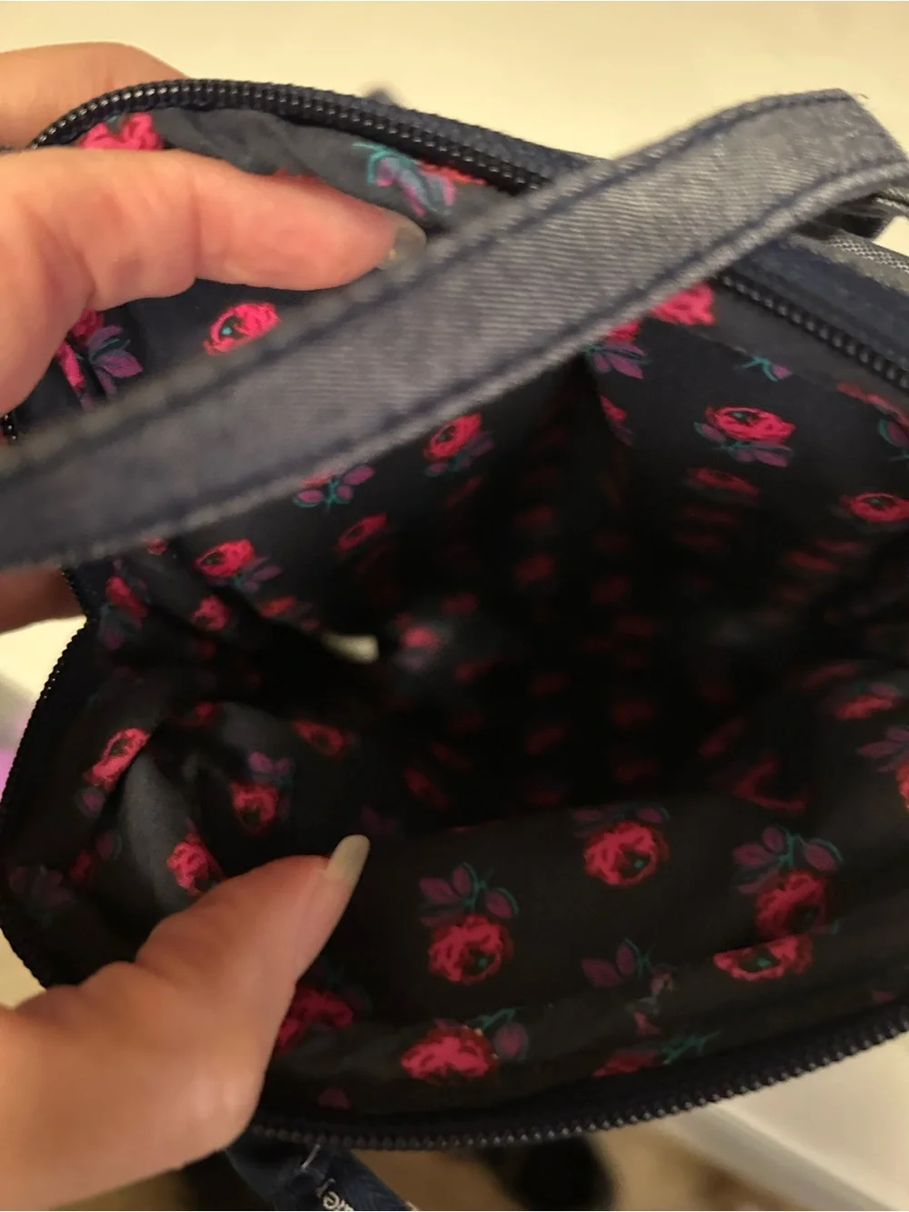Vera Bradley compact quilted