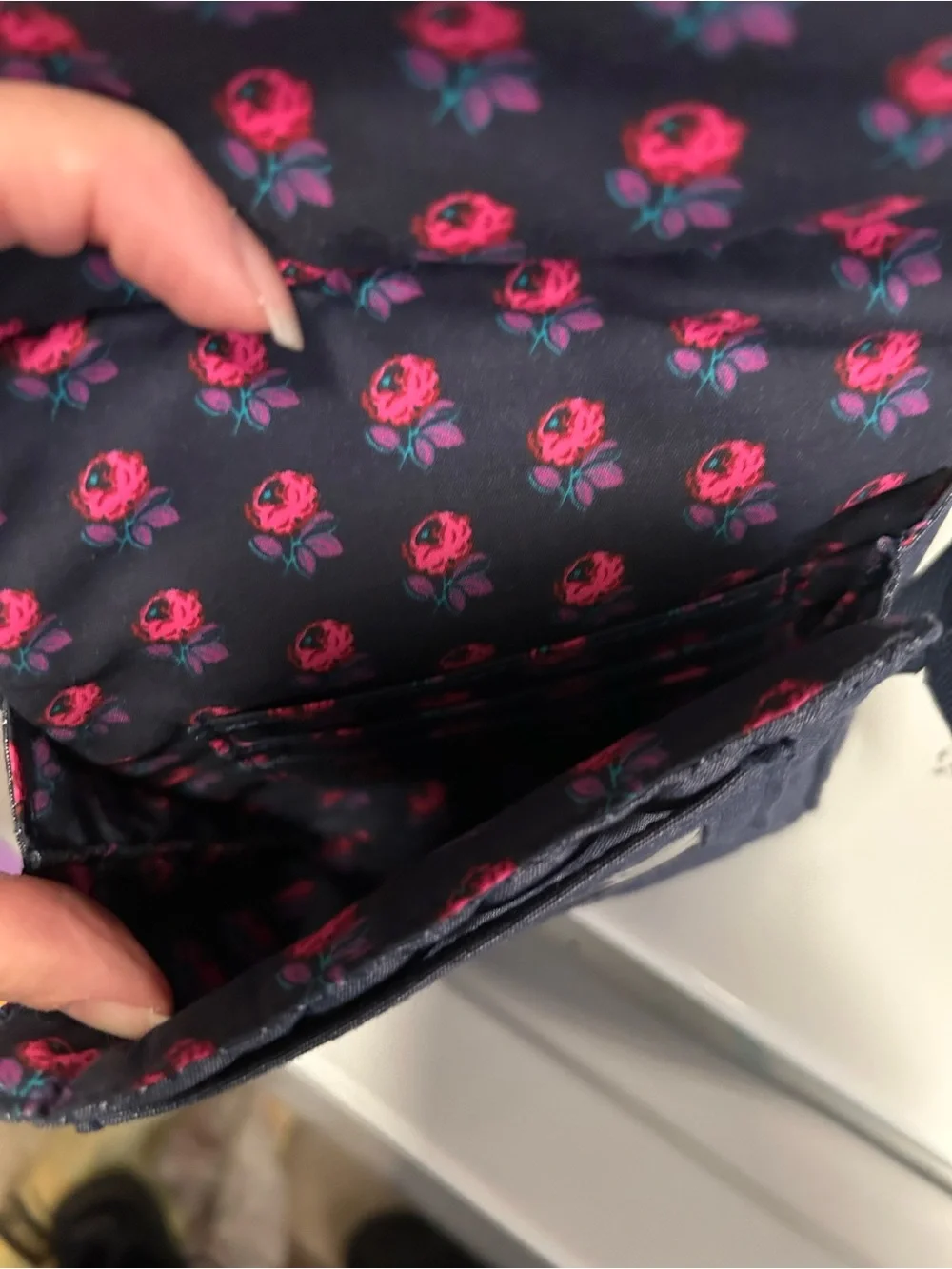 Vera Bradley compact quilted