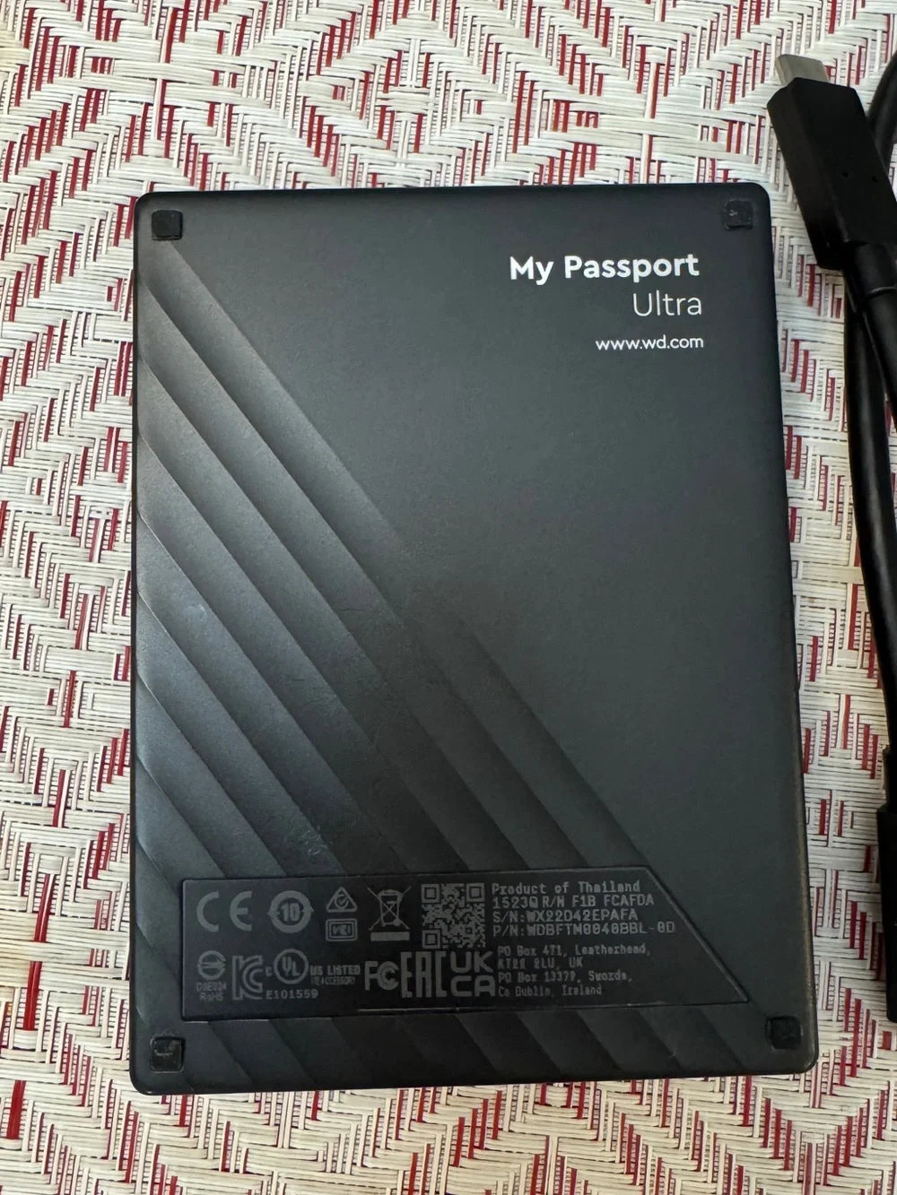 WD My Passport Ultra 4TB Portable External HDD Hard Drive USB C for Mac & PC
