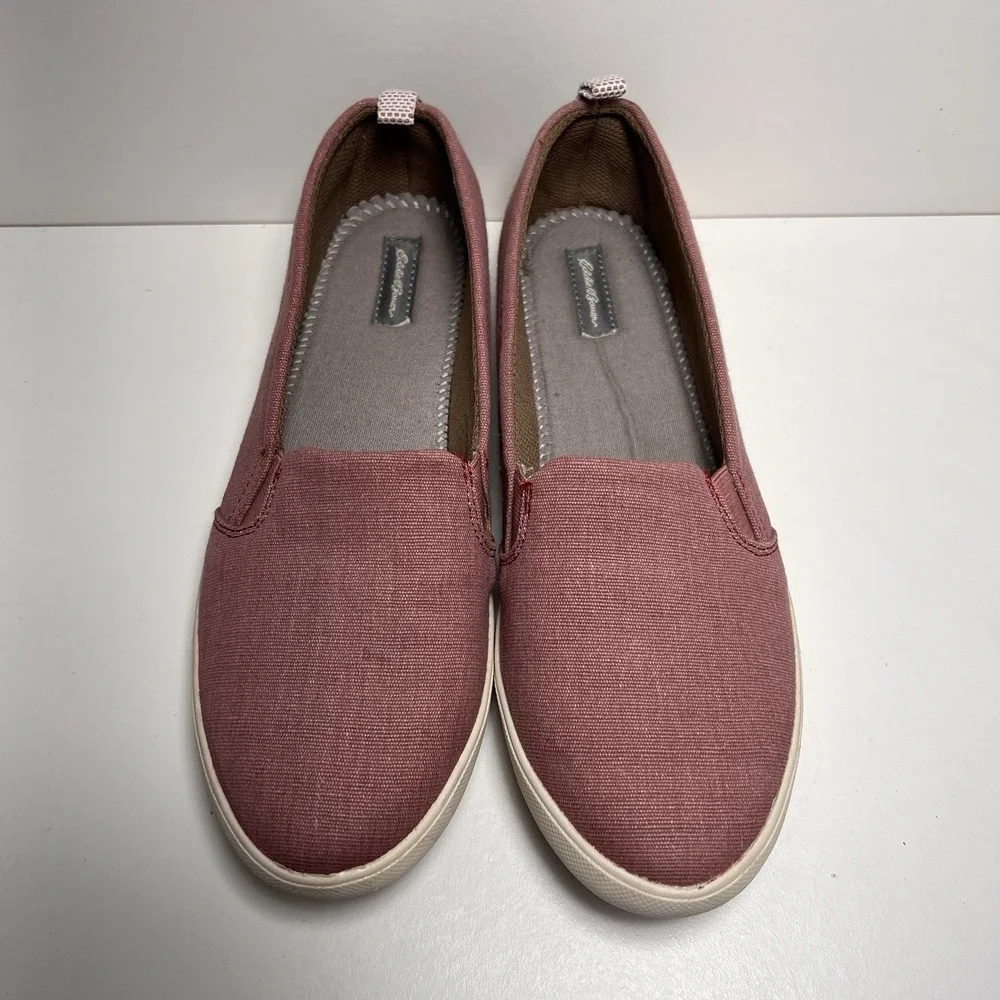 3/$25 Sale! Eddie‎ Bauer Canvas Slip-On Shoes Women's Size 9 Dusty Pink Casual