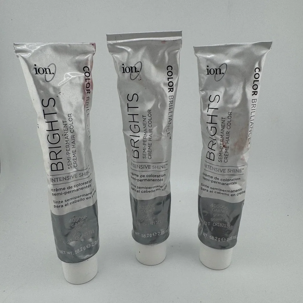 Ion Color Brilliance Brights Semi-Permanent Hair‎ Color Garnet 405066 Lot of 3