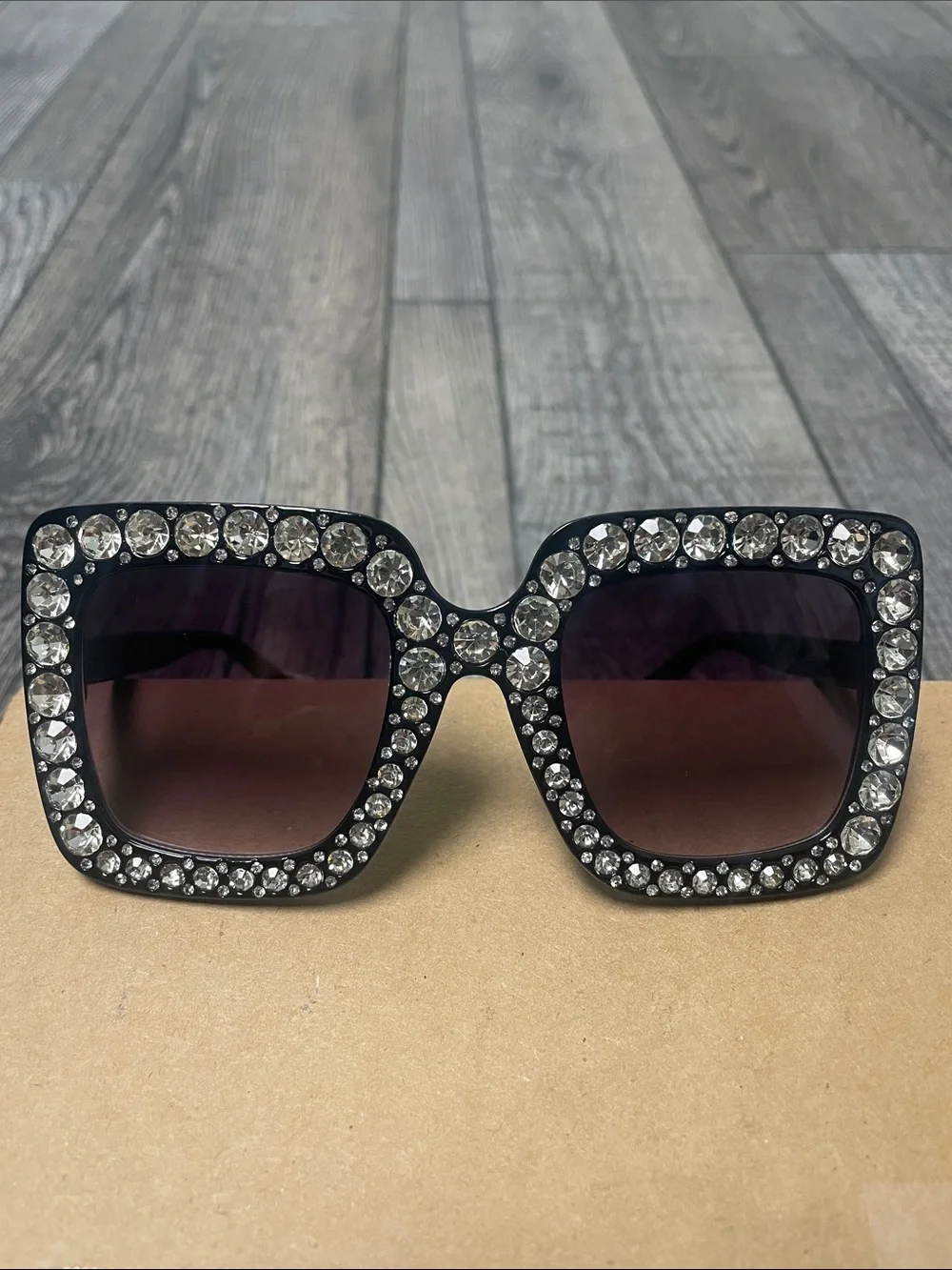 Cramilo jeweled oversized sunglasses
