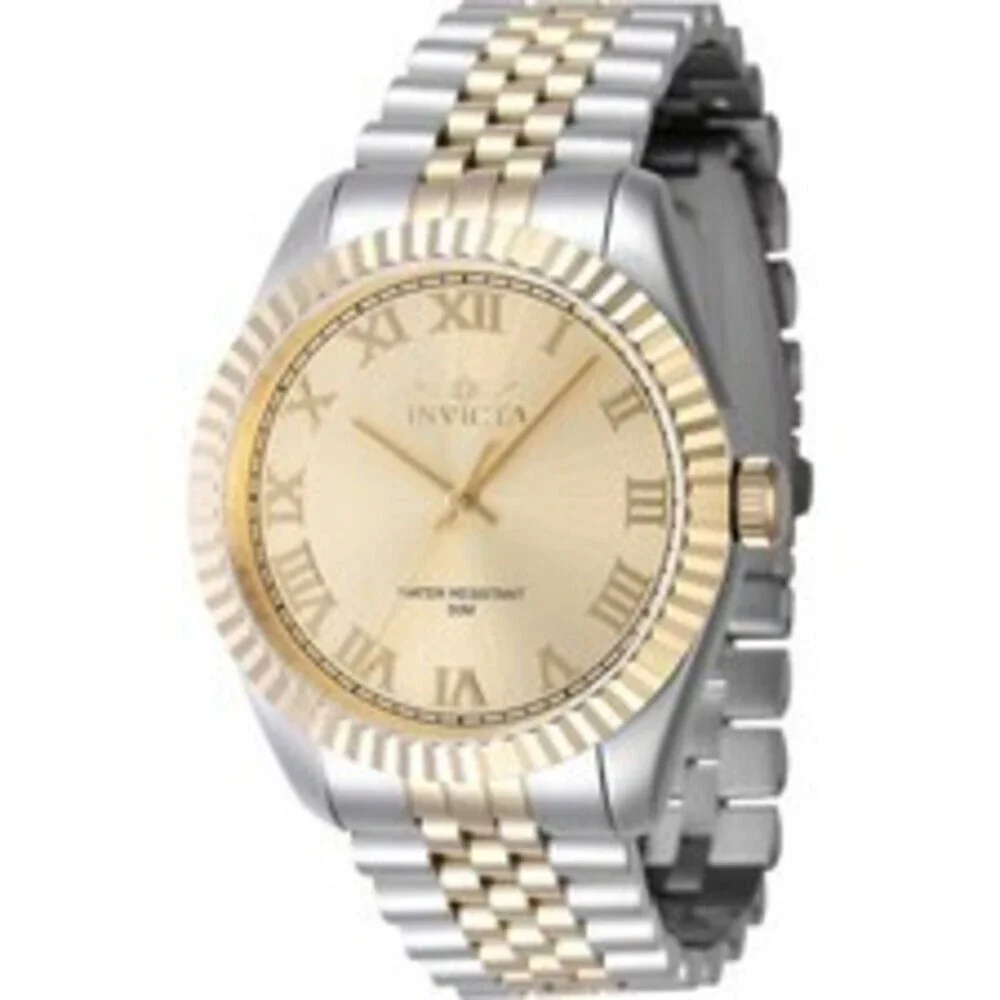 NWT Invicta 47404  Specialty | 3-Hand | Gold | Men's Watch