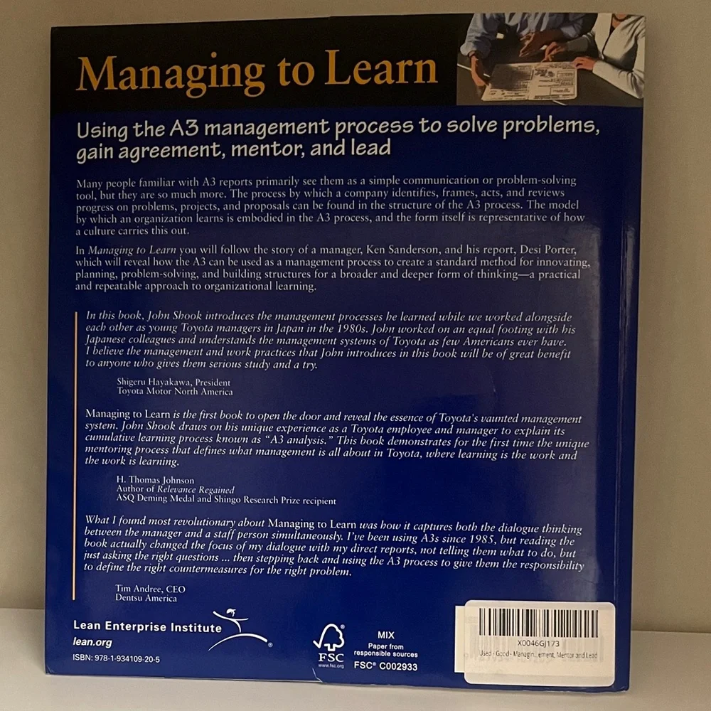 Lean Enterprise Institute leaderships learn interest