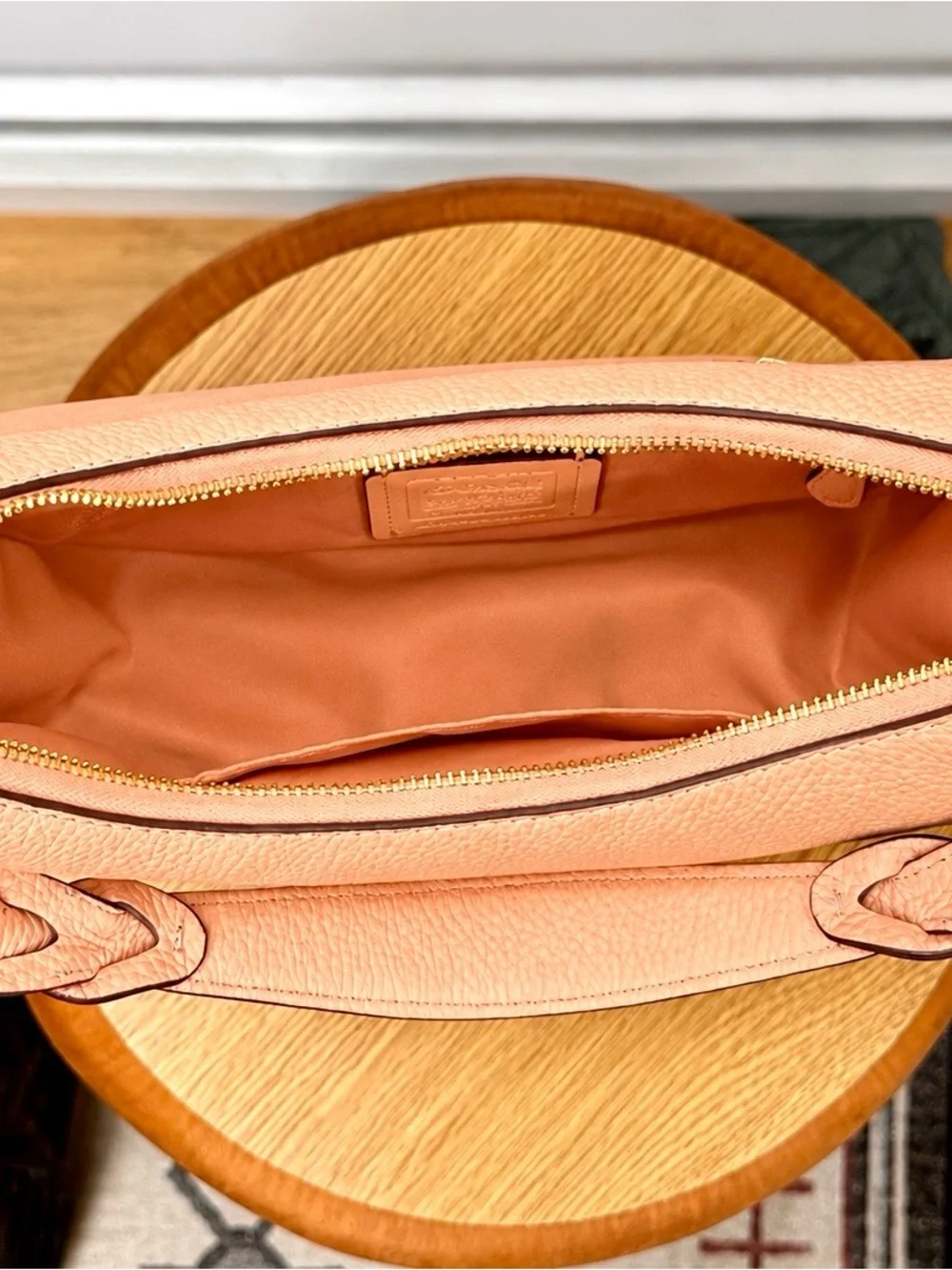 Coach pebbled leather