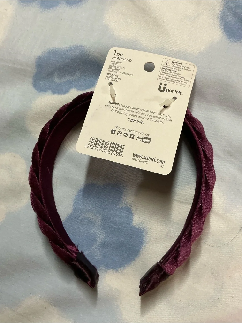 Glamlily braided velvet