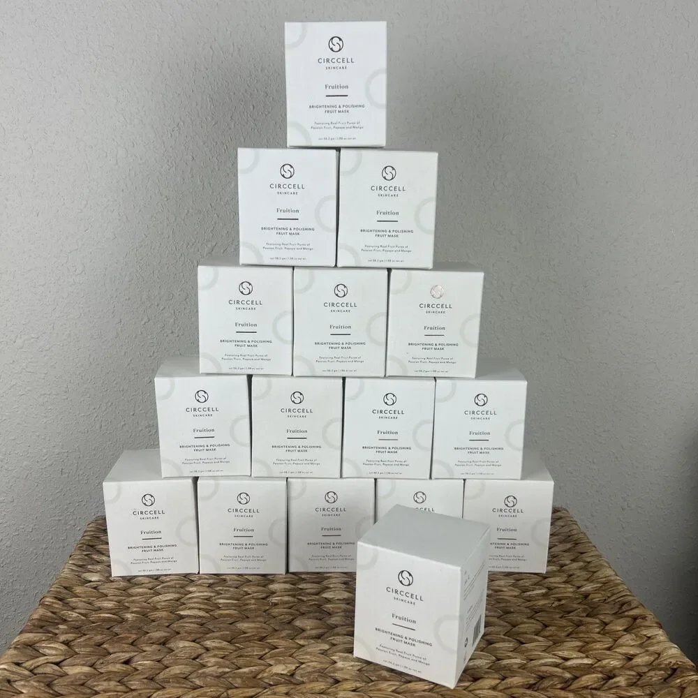 NEW CIRCCELL Skincare Fruition Brightening & Polishing Fruit Mask, Bulk Lot 16ct