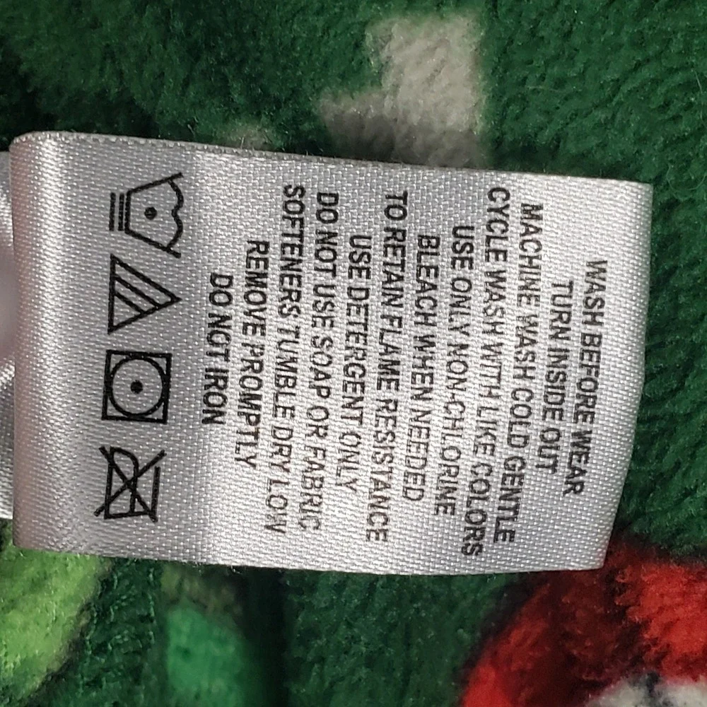 Minecraft Boys Pajamas Creeper TNT Hooded‎ One Piece Sleeper M 8/10 Green Fleece