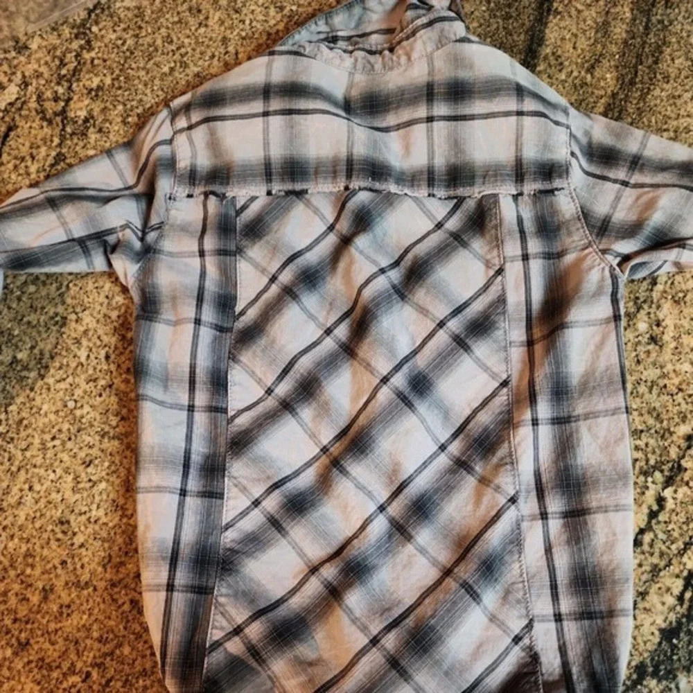 Wrangler Kid's‎ 24M Plaid Button Down One-Piece Romper