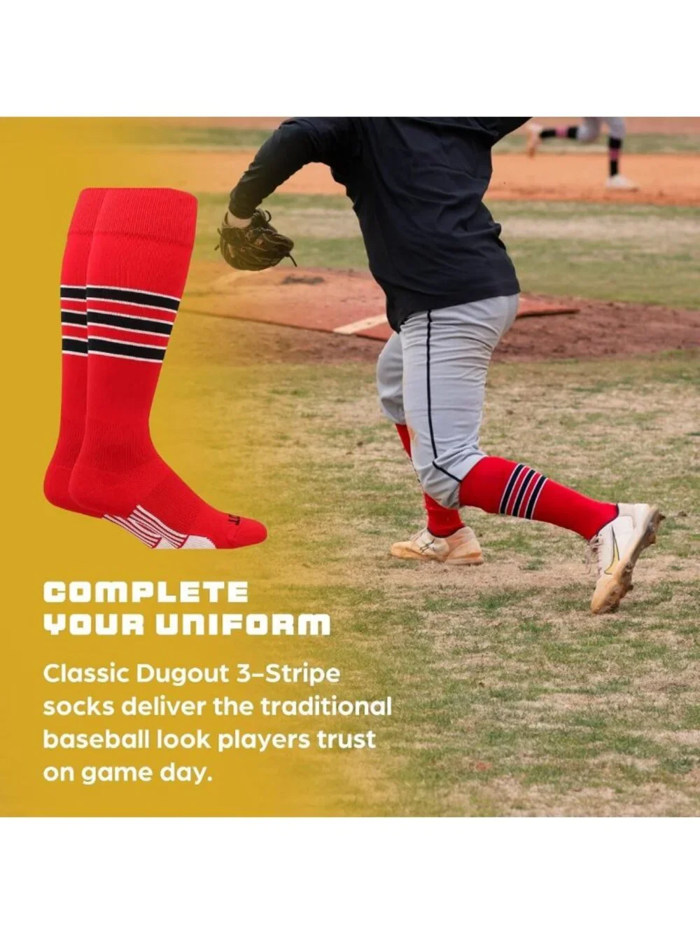 Softball & Baseball Socks | USA Made | Soft, Comfortable | Sizes for All Ages