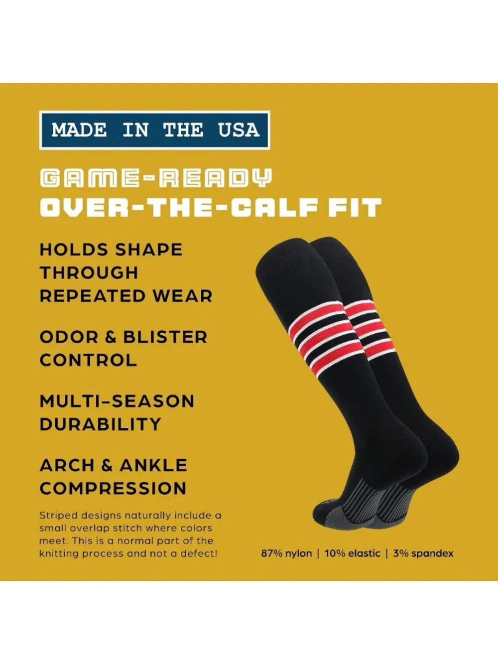 Softball & Baseball Socks | USA Made | Soft, Comfortable | Sizes for All Ages