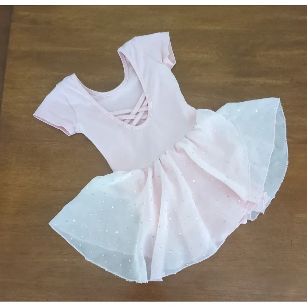 Girls Gymnastics and Ballet Dance leotards size 110 GUC