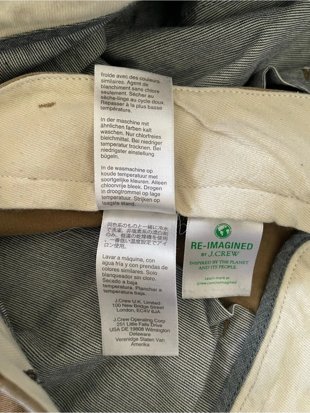 J.Crew 484 Slim Stretch Chino Pants Mens Size 30x32 Khaki Casual Everyday‎