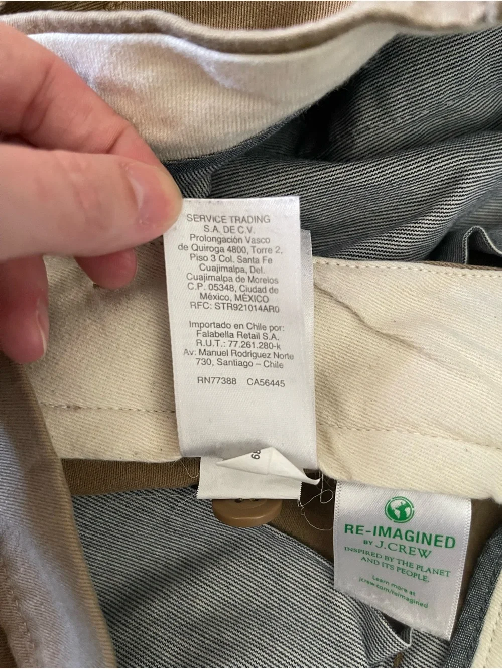 J.Crew 484 Slim Stretch Chino Pants Mens Size 30x32 Khaki Casual Everyday‎